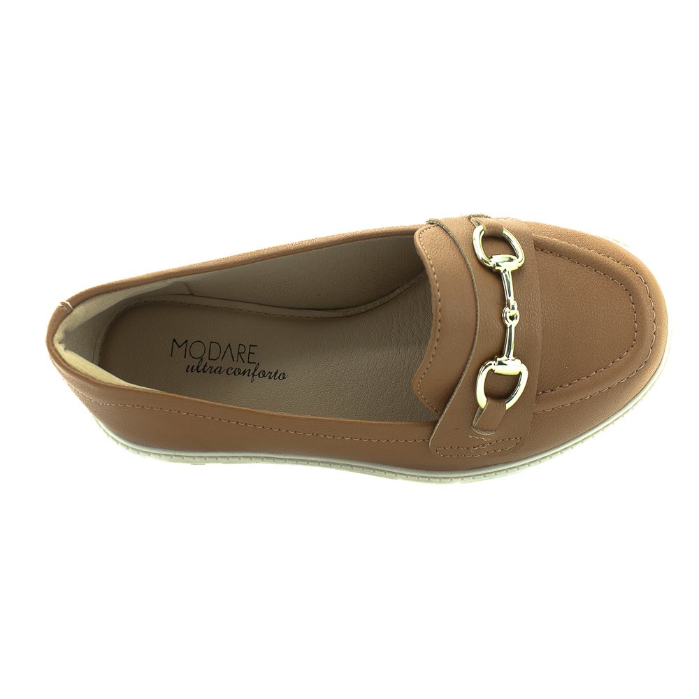 Mocassim Feminino Modare 7357.106 - Marrom Marrom 5