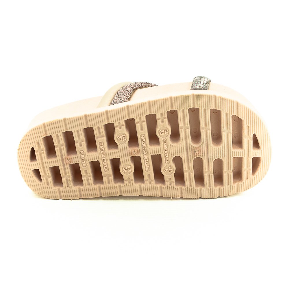 Papete Feminina Mississipi Mb311 - Ouro Rosado Bege 2