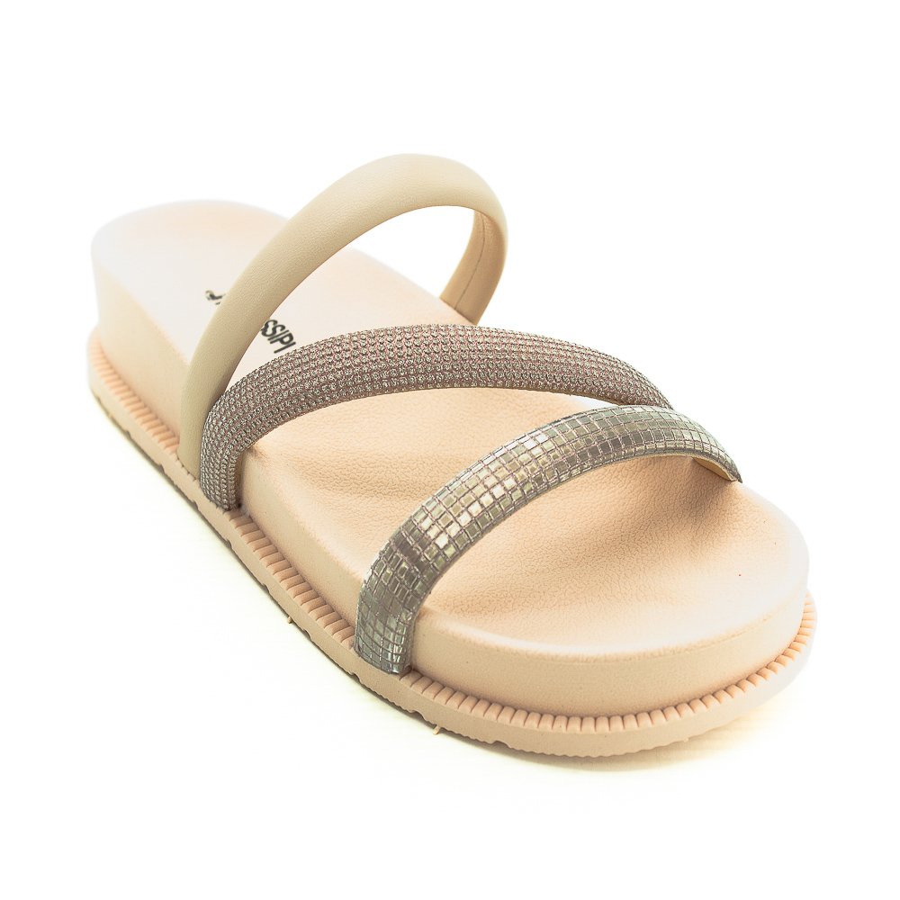 Papete Feminina Mississipi Mb311 - Ouro Rosado Bege 3