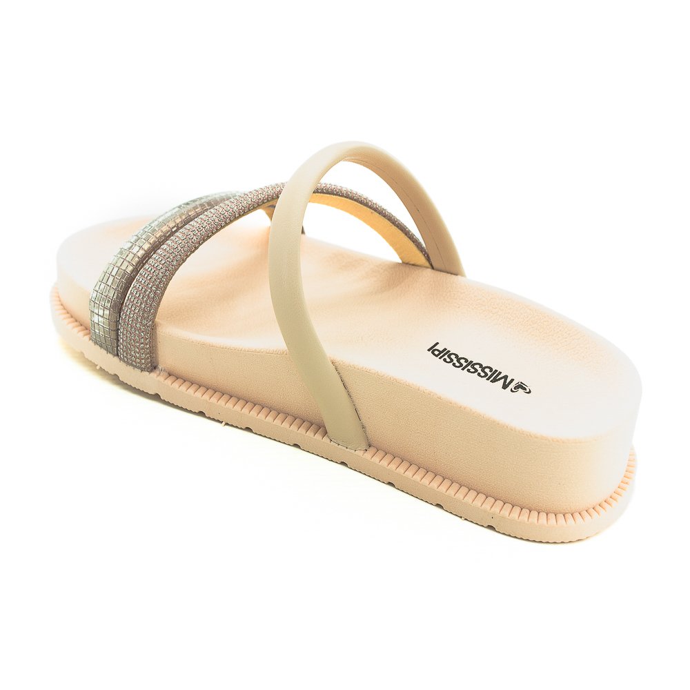 Papete Feminina Mississipi Mb311 - Ouro Rosado Bege 4
