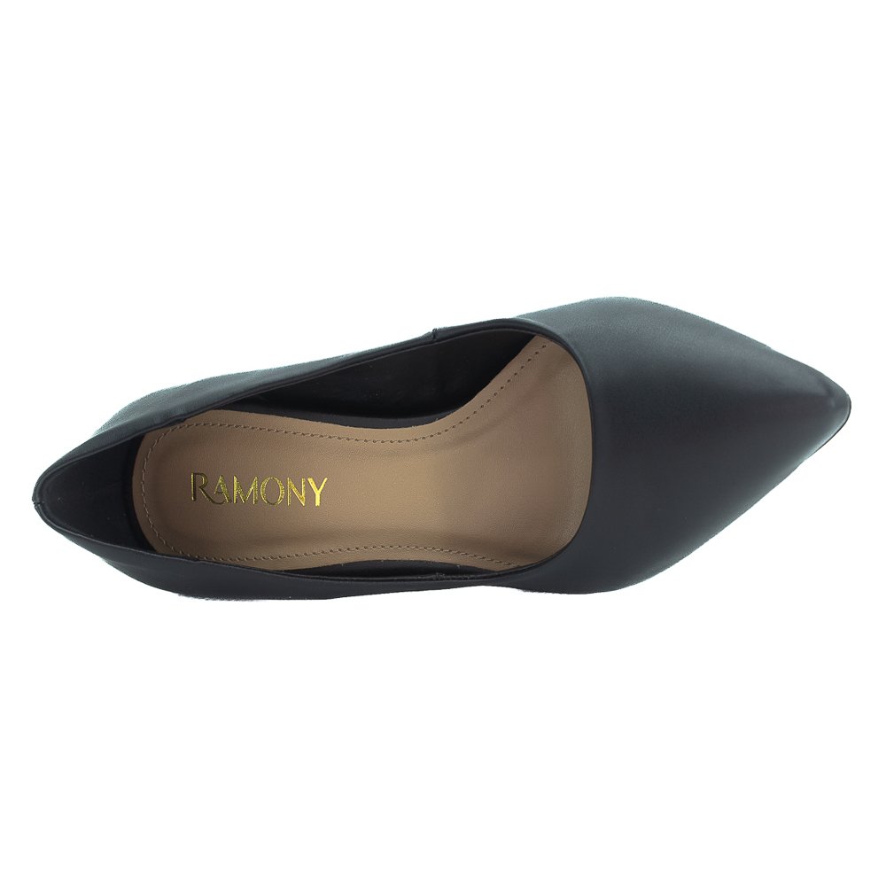 Scarpin Feminino Ramony 3450/575 - Preto Preto 5