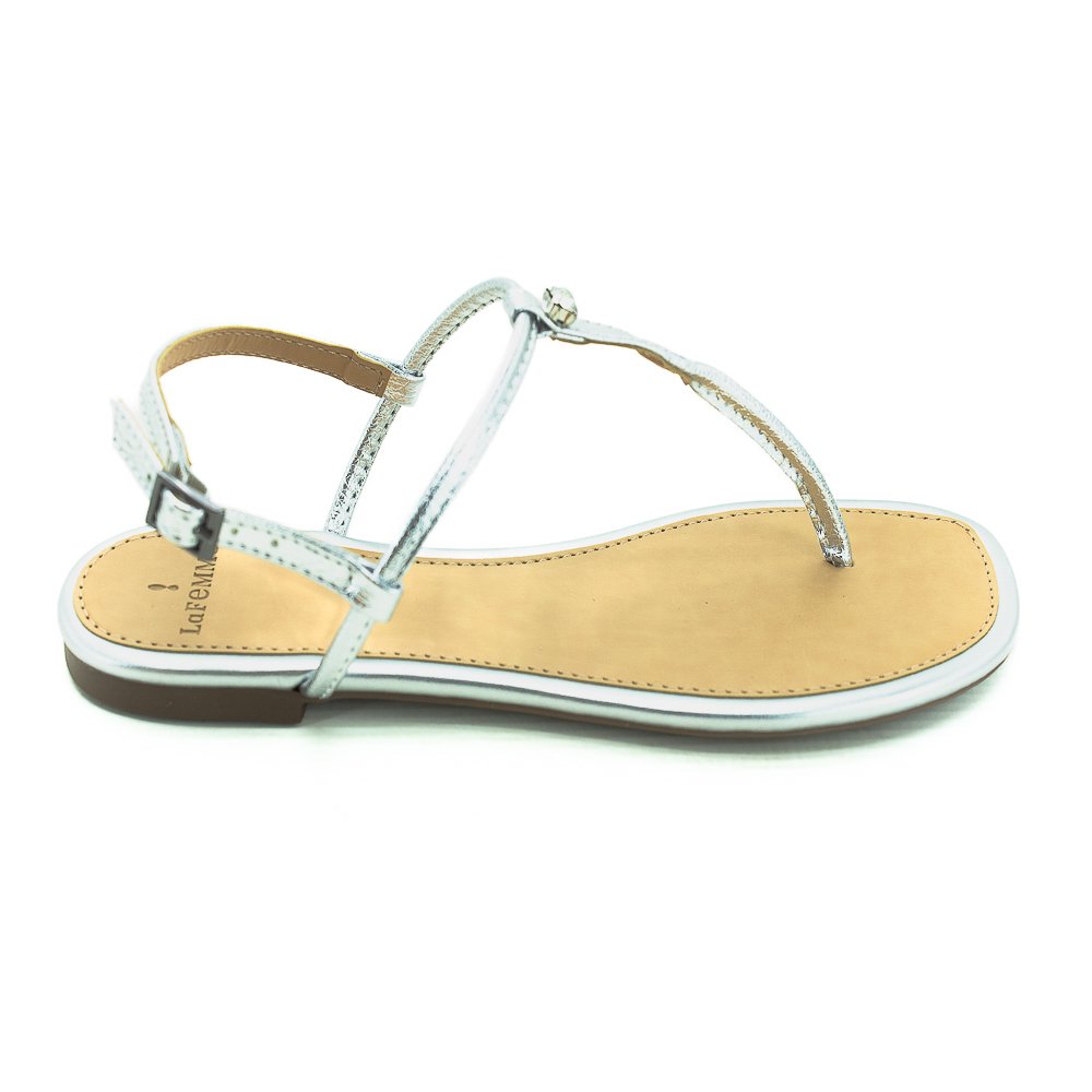 Sandália Feminina La Femme 46.257 - Prata