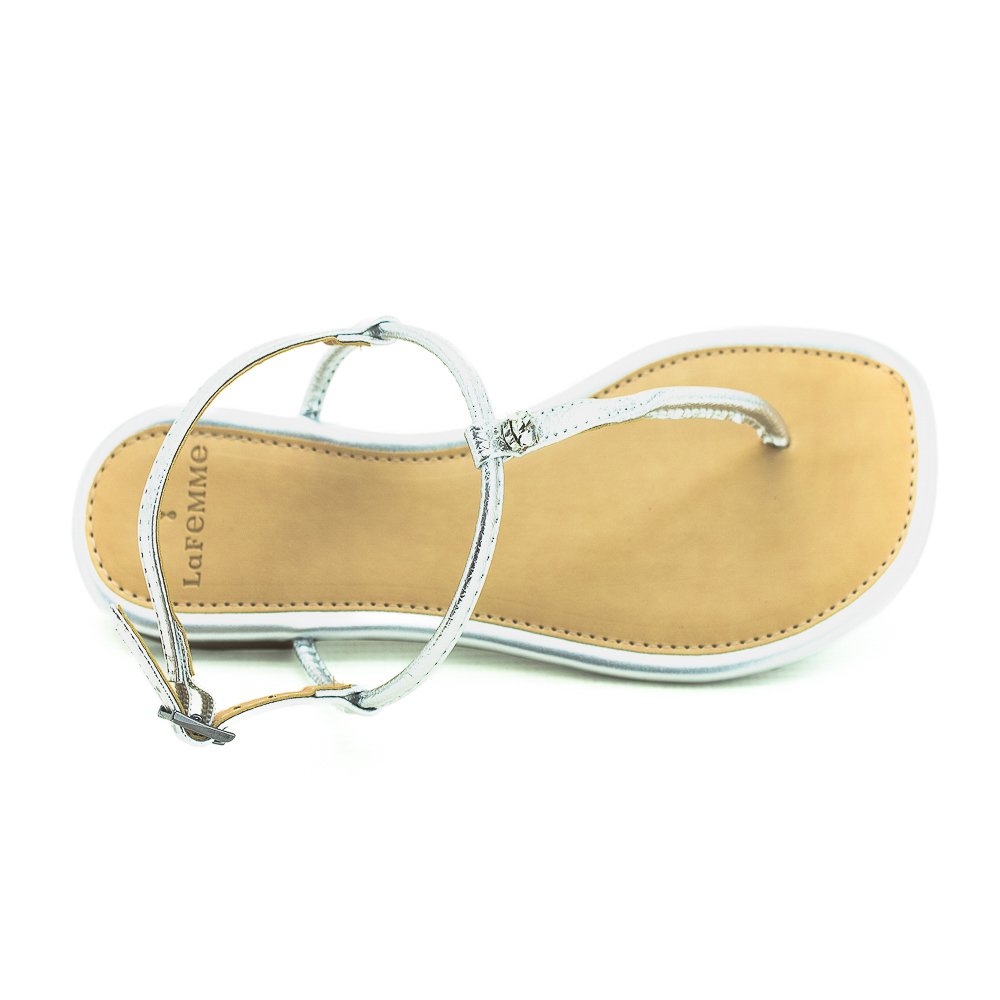 Sandália Feminina La Femme 46.257 - Prata Prata 5