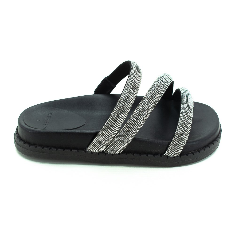 Papete Feminina La Femme 60.011 - Preto