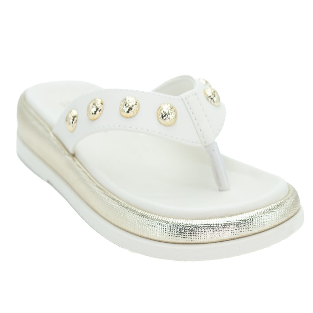Chinelo Feminino Ramarim 25-55201 - Off White Branco 2