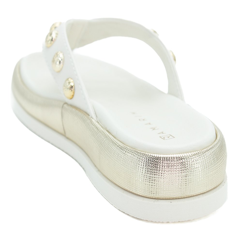 Chinelo Feminino Ramarim 25-55201 - Off White Branco 3