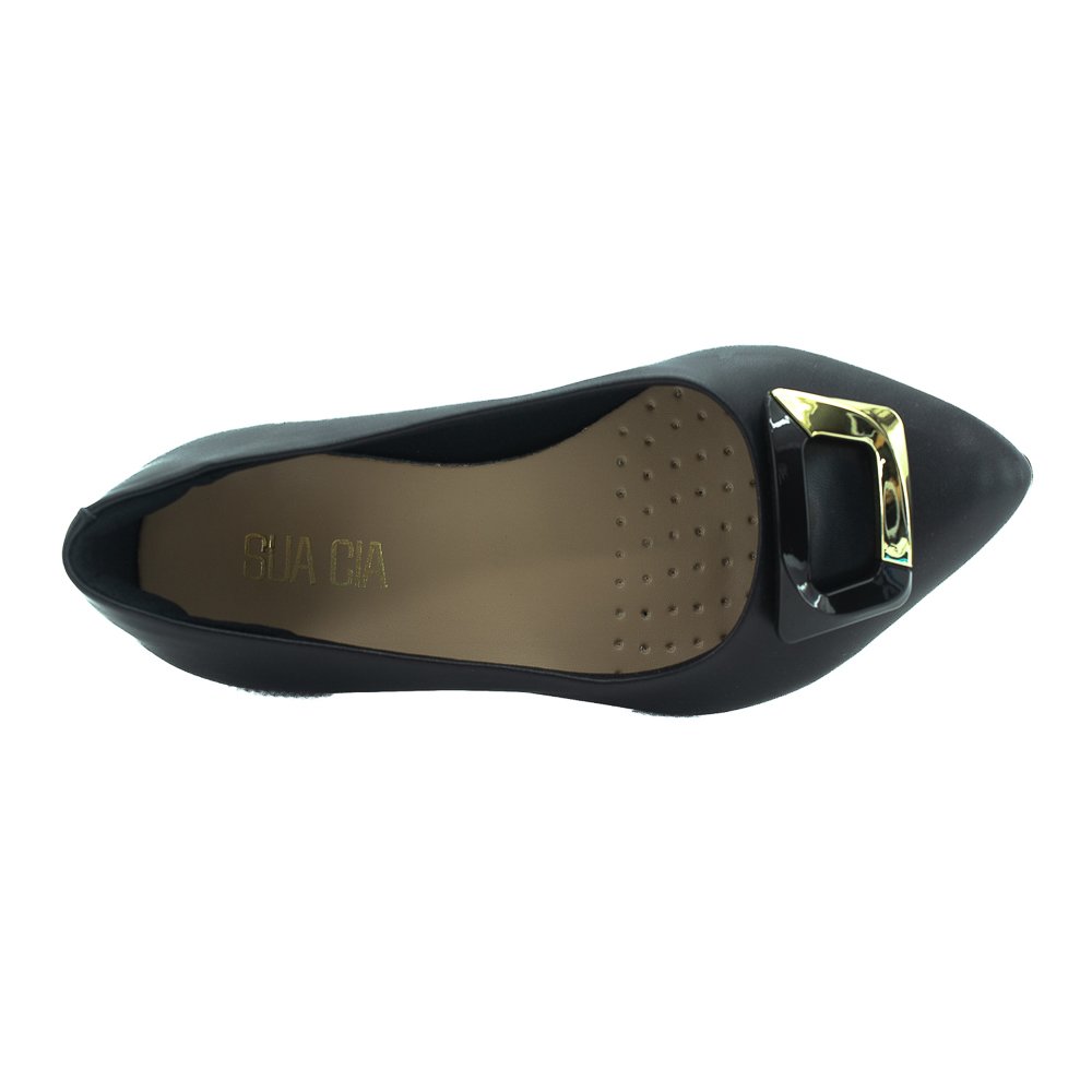 Sapatilha Feminina Sua Cia 8117.16070 - Preto Preto 5