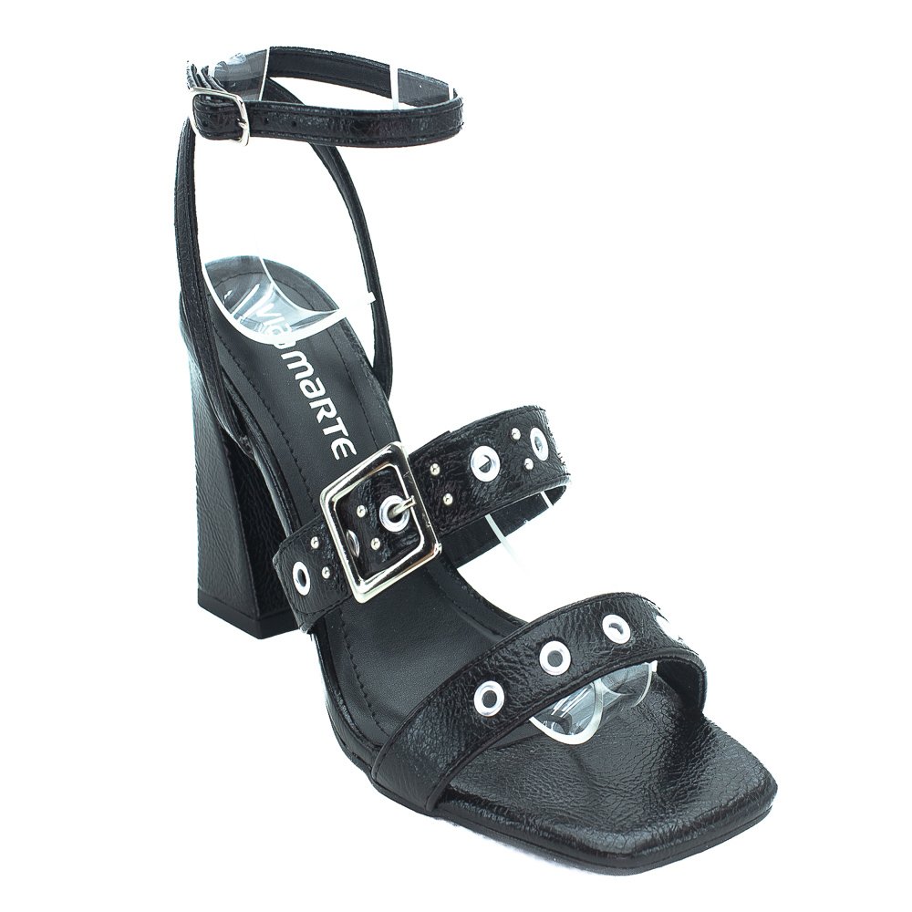 Sandália Feminina Via Marte 150-002-01 - Preto Preto 2