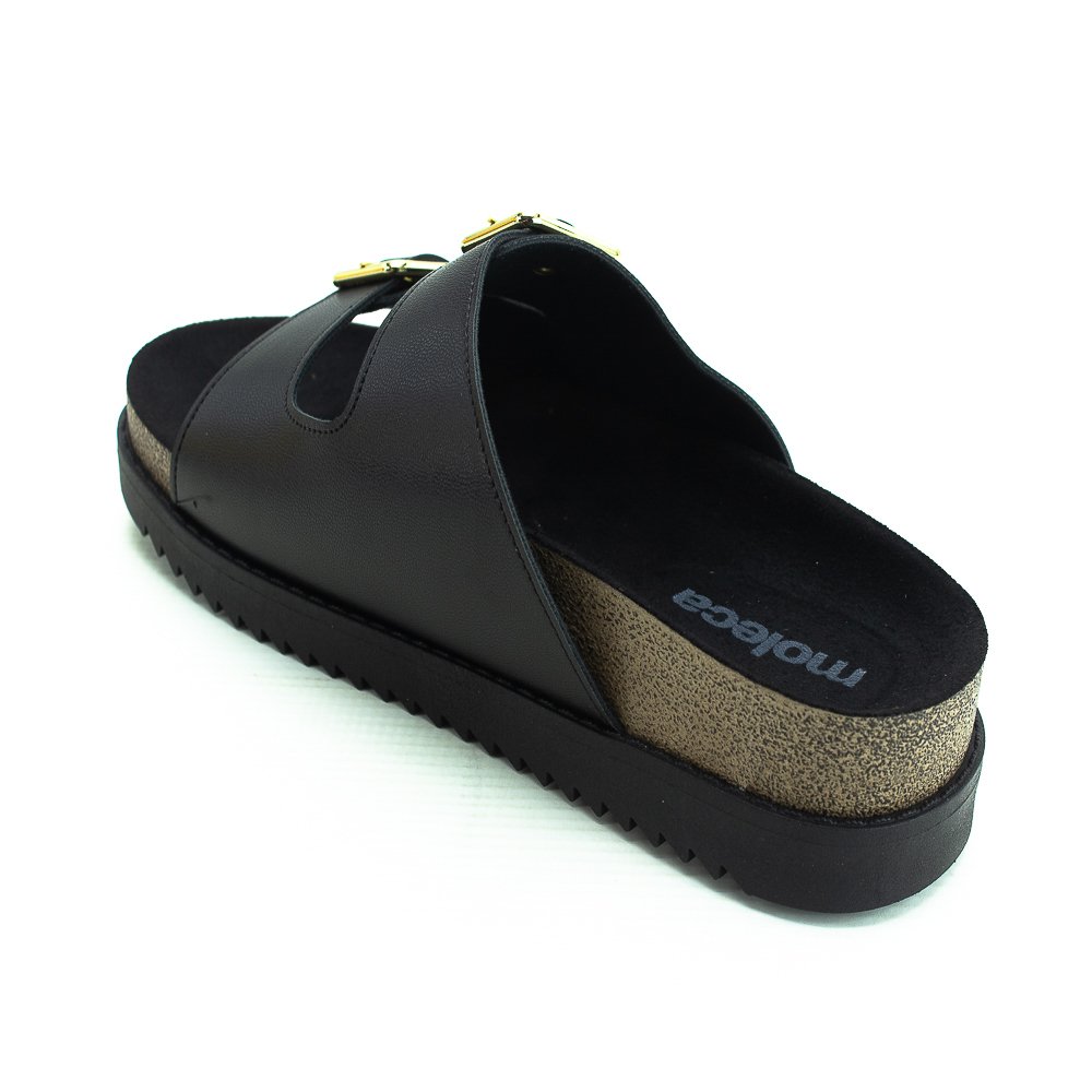 Papete Feminino Moleca 5500.105 - Preto Preto 3