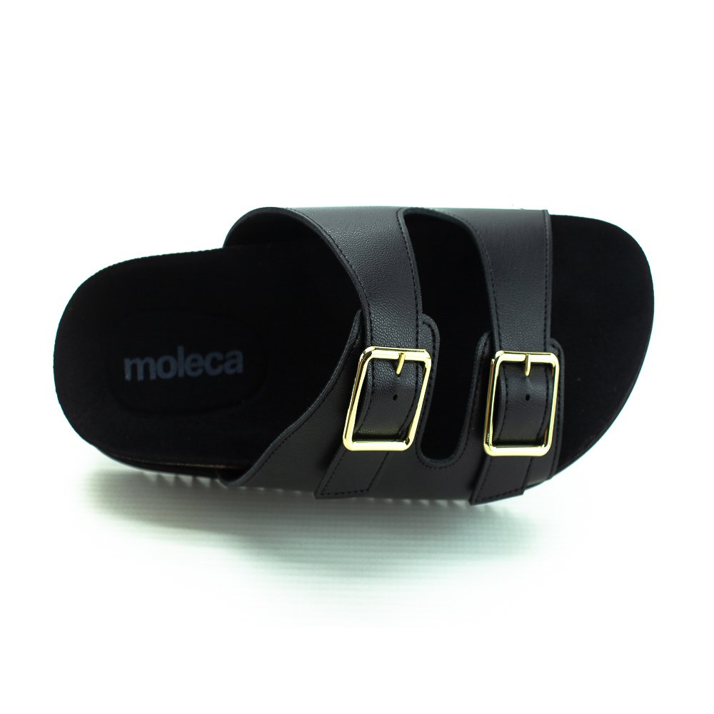 Papete Feminino Moleca 5500.105 - Preto Preto 5