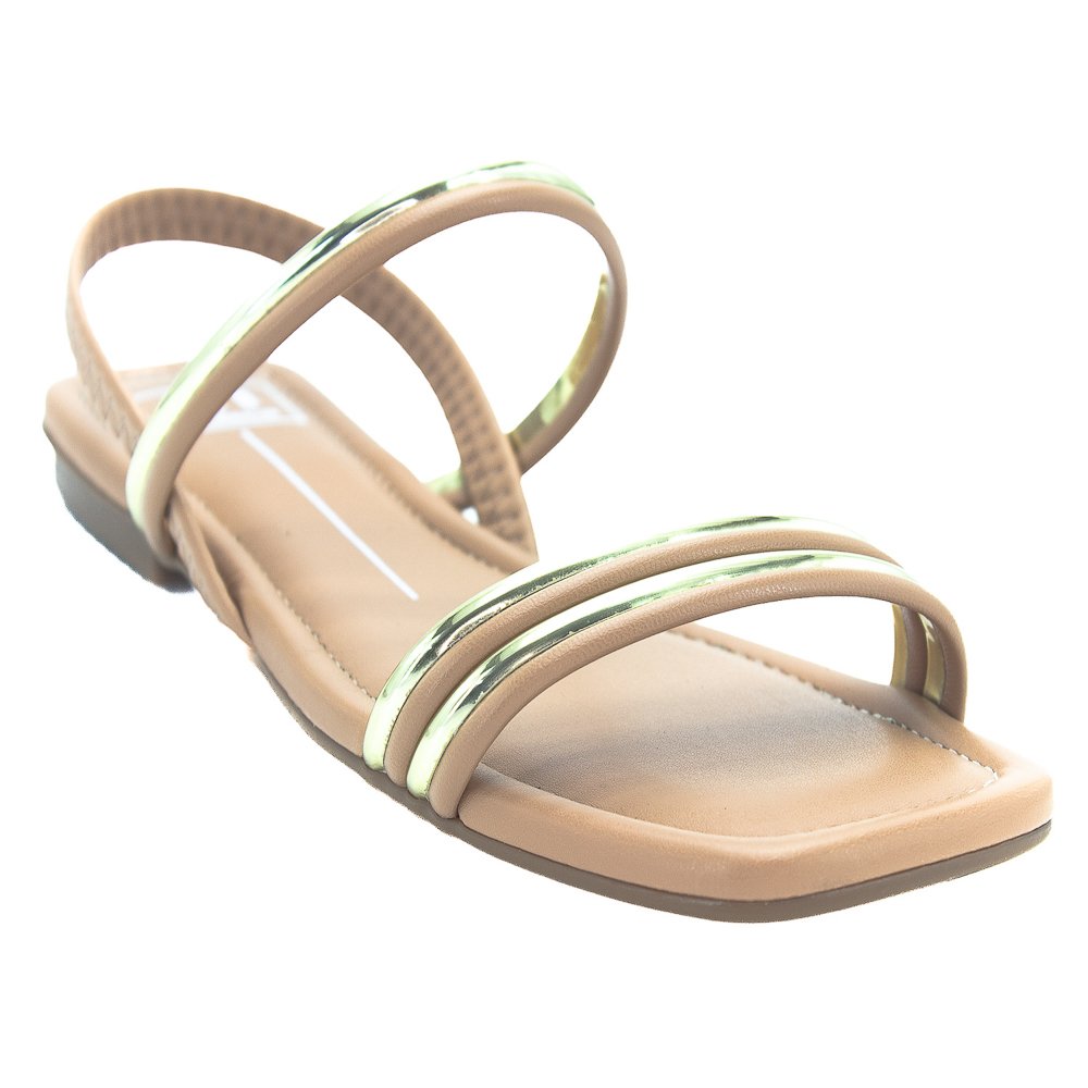 Sandália Feminina Moleca 5462.111 - Dourado Dourado 2