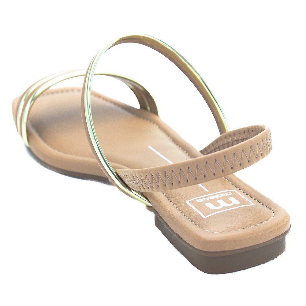 Sandália Feminina Moleca 5462.111 - Dourado Dourado 3