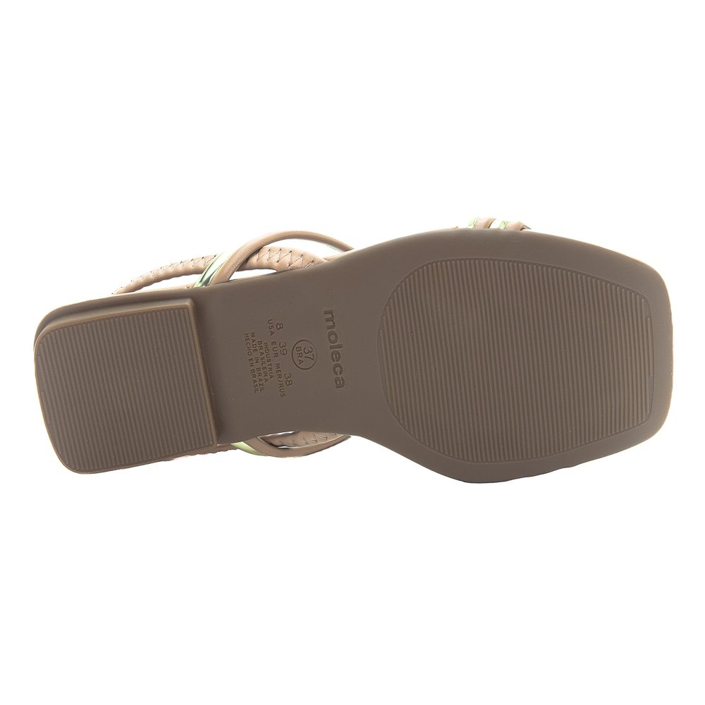 Sandália Feminina Moleca 5462.111 - Dourado Dourado 4