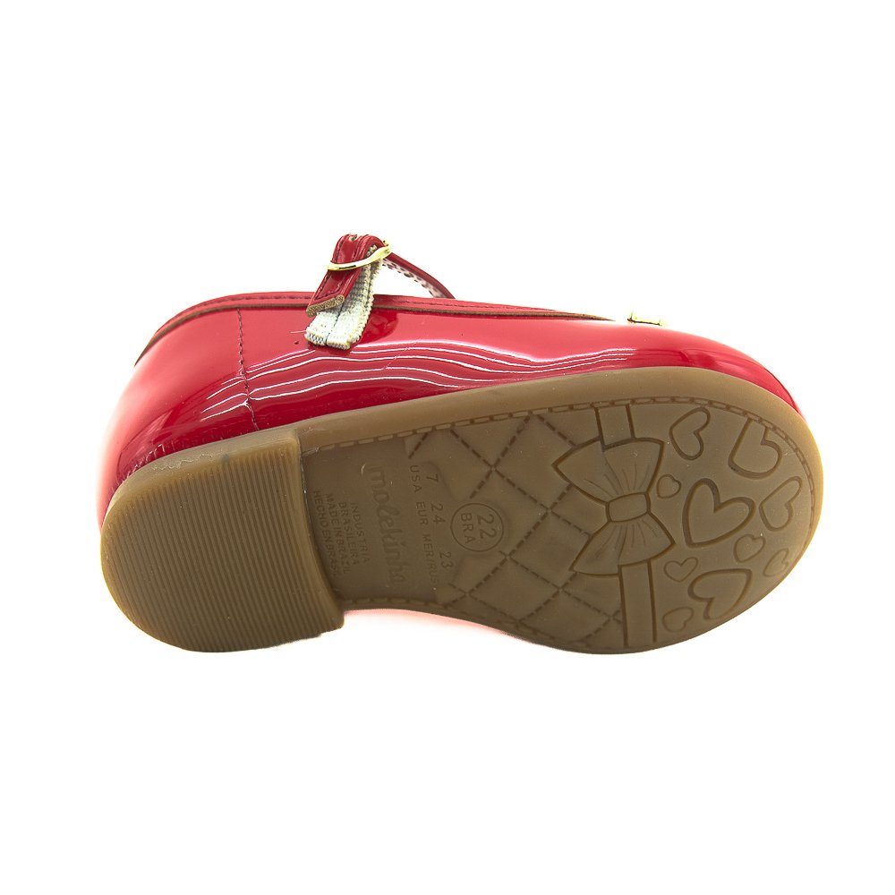Sapatilha Infantil Menina Molekinha 2106.1041 - Vermelha Vermelho 4