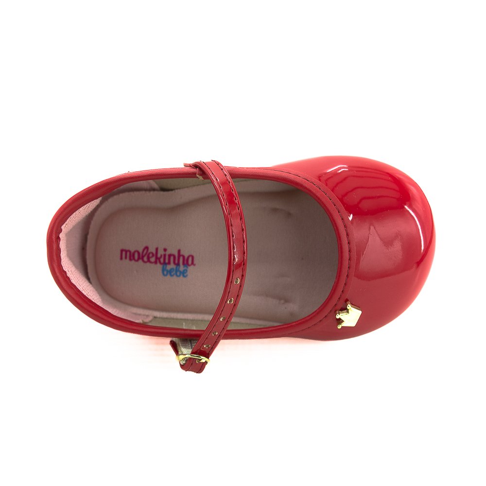 Sapatilha Infantil Menina Molekinha 2106.1041 - Vermelha Vermelho 5