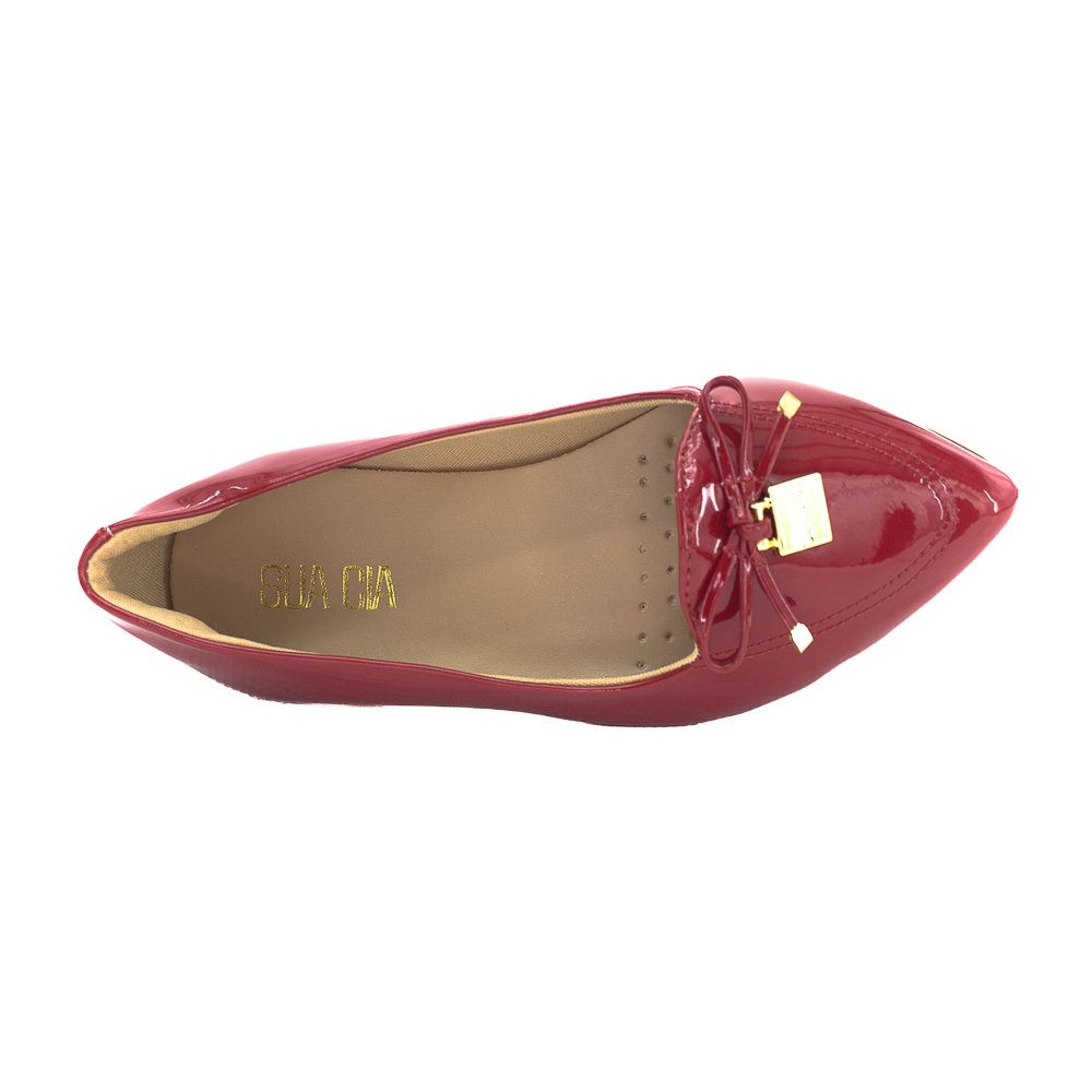 Sapatilha Feminina Sua Cia 8302.15688 - Vermelho Vermelho 5
