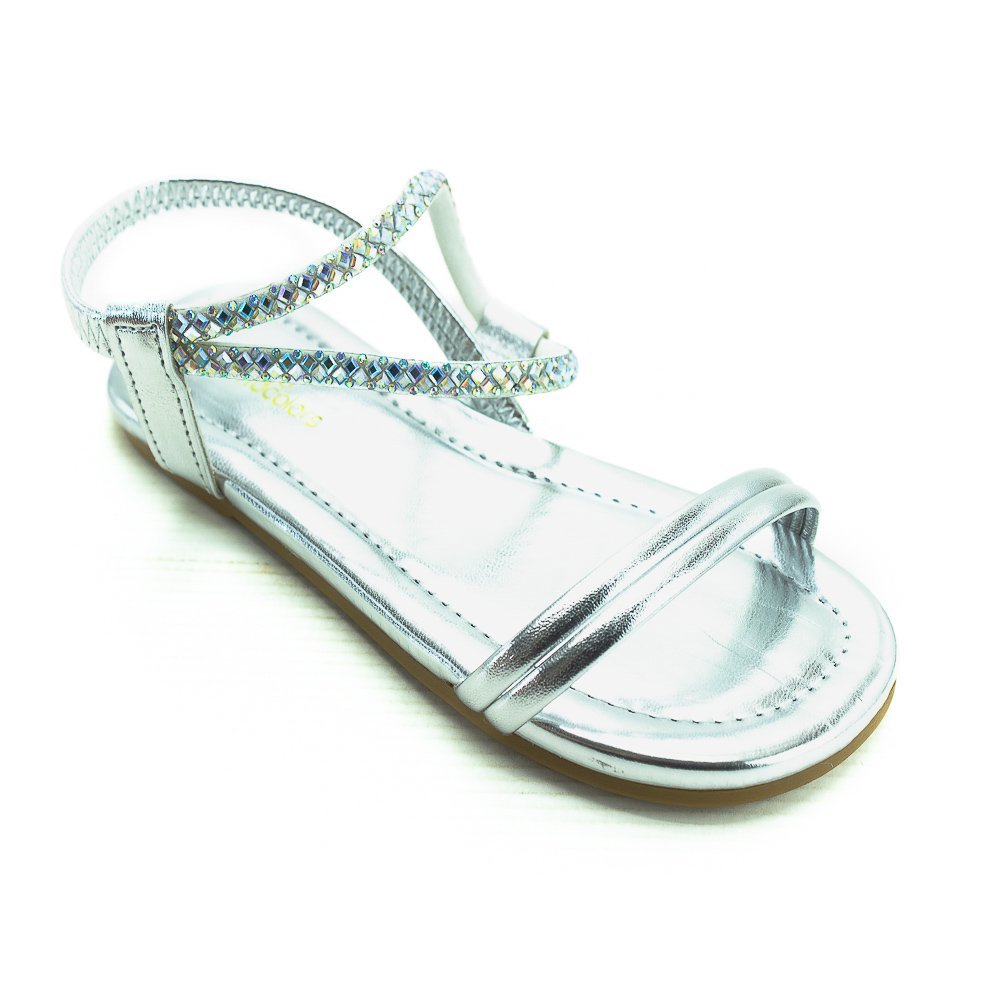 Sandália Infantil Menina Worldcolors 358.005 - Prata Prata 2