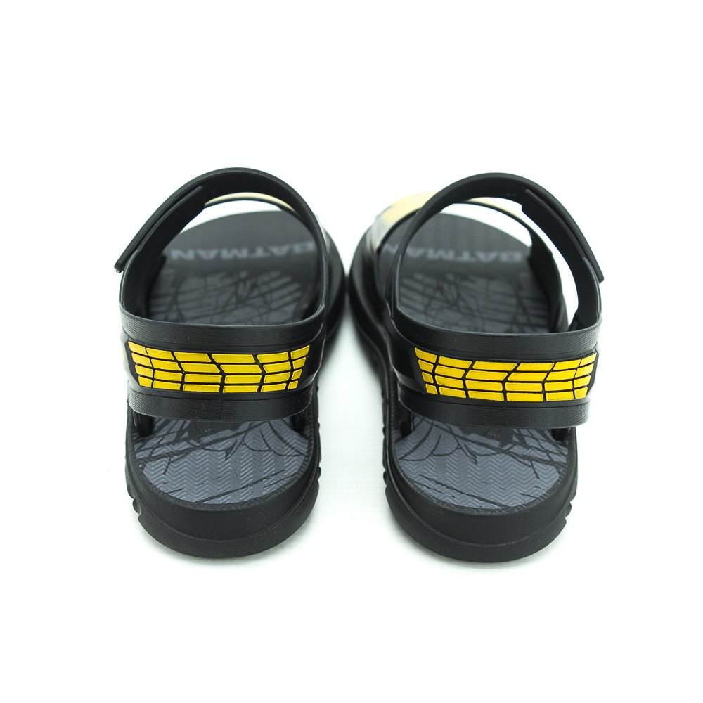 Sandália Infantil Menino Grendene Batmochila - Preto E Amarelo Preto/Amarelo 4