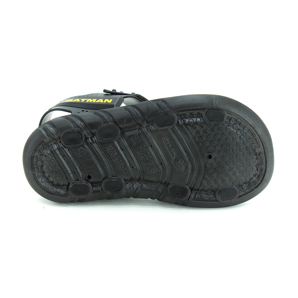 Sandália Infantil Menino Grendene Batmochila - Preto E Amarelo Preto/Amarelo 5