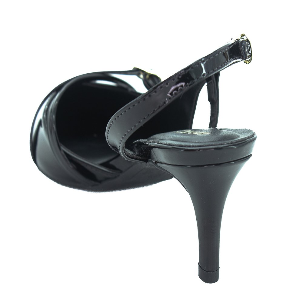 Scarpin Feminino Mariotta Slingback 13553.26 - Preto Preto 3