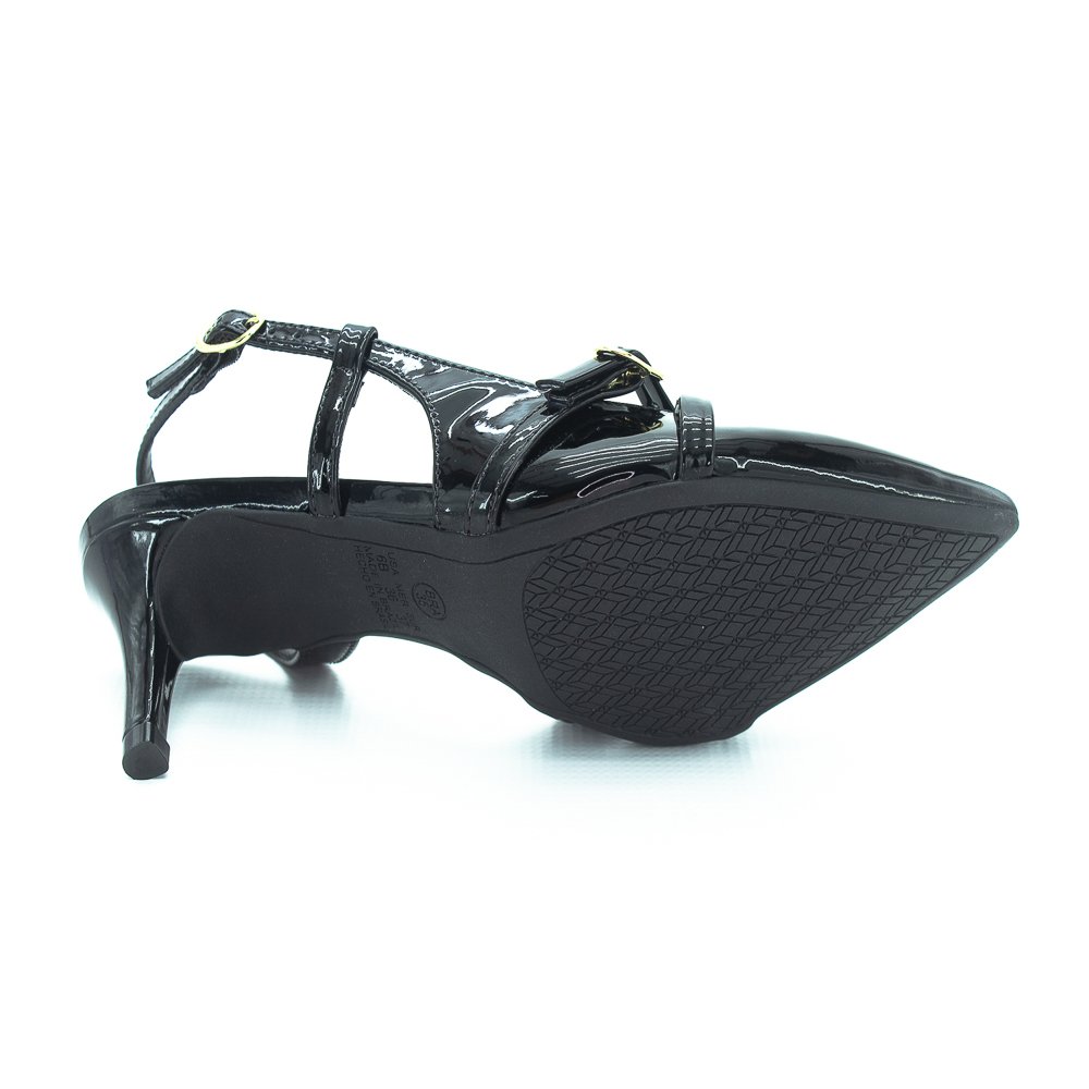 Scarpin Feminino Mariotta Slingback 13553.26 - Preto Preto 4