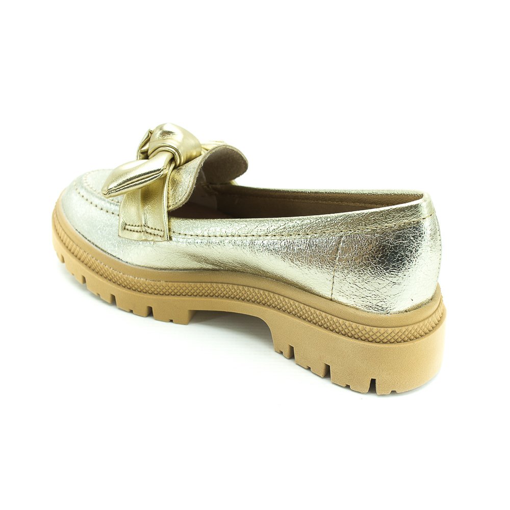 Mocassim Feminino Moleca 5775.108 - Dourado Dourado 3