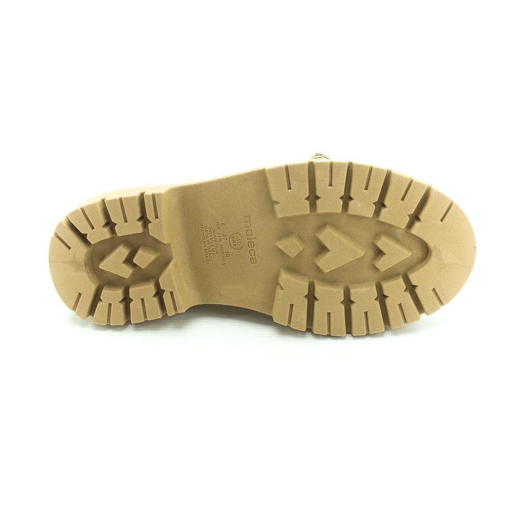 Mocassim Feminino Moleca 5775.108 - Dourado Dourado 5