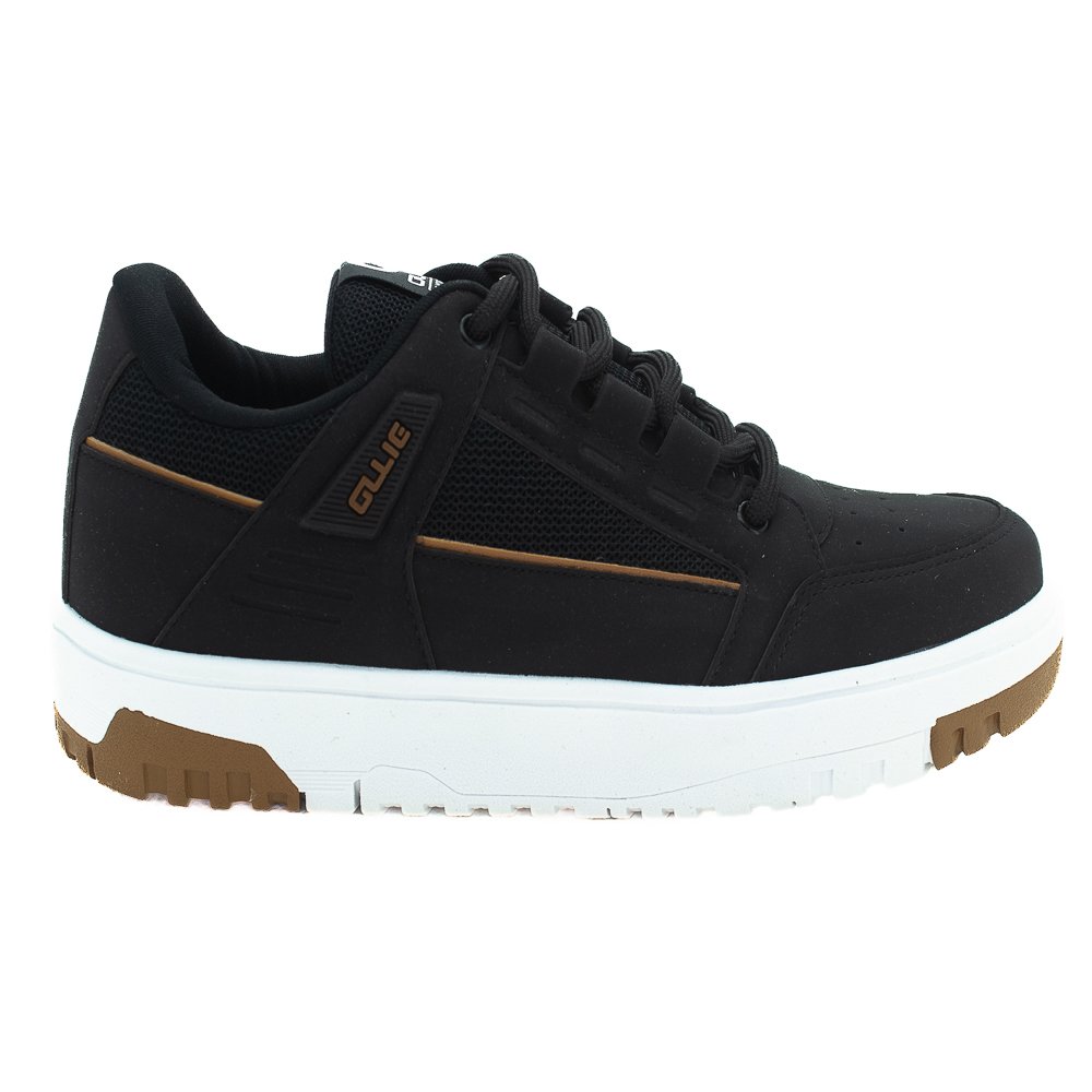 Tênis Masculino Ollie Flip 2 - Preto Preto 1