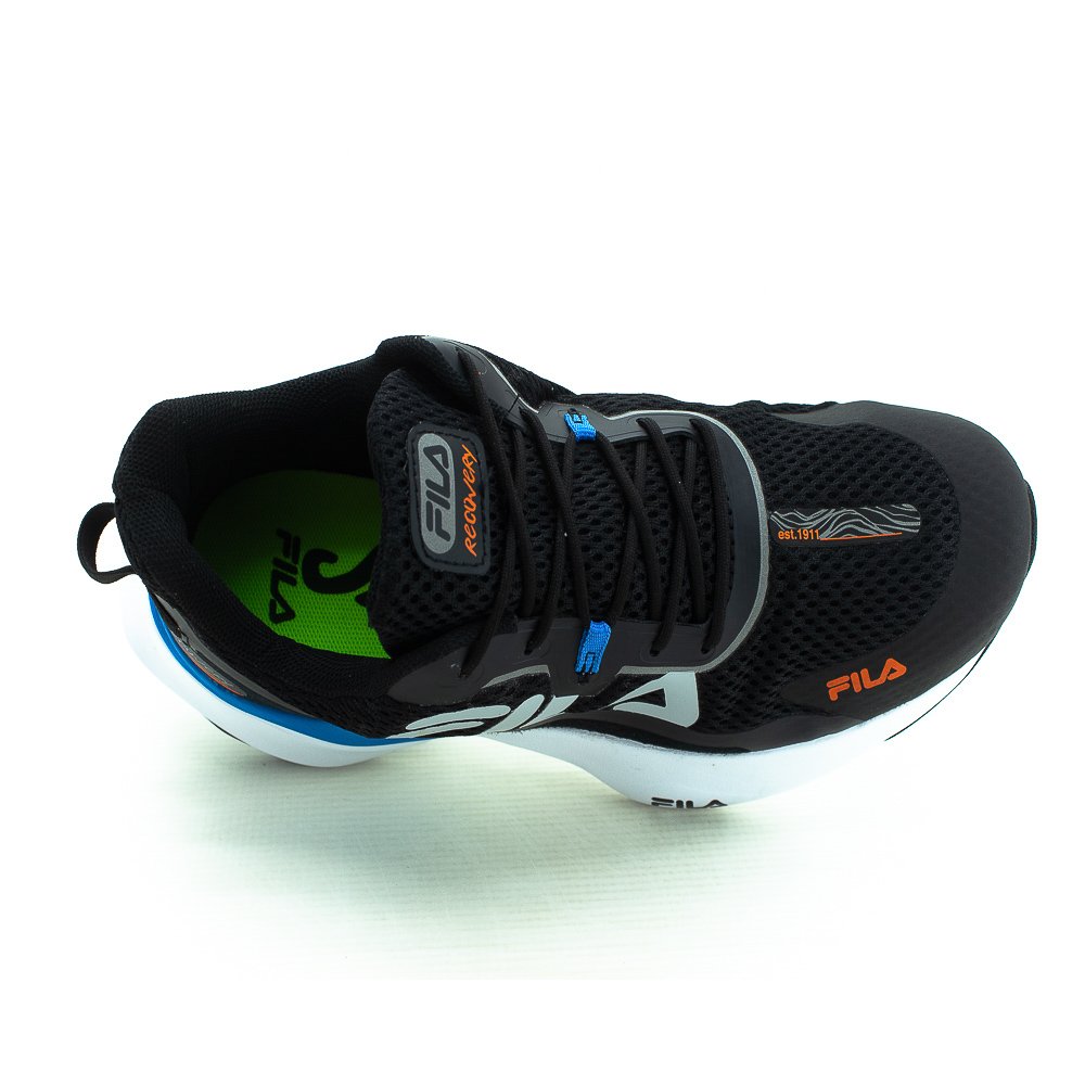 Tênis Masculino Fila Recovery - Preto Preto 5