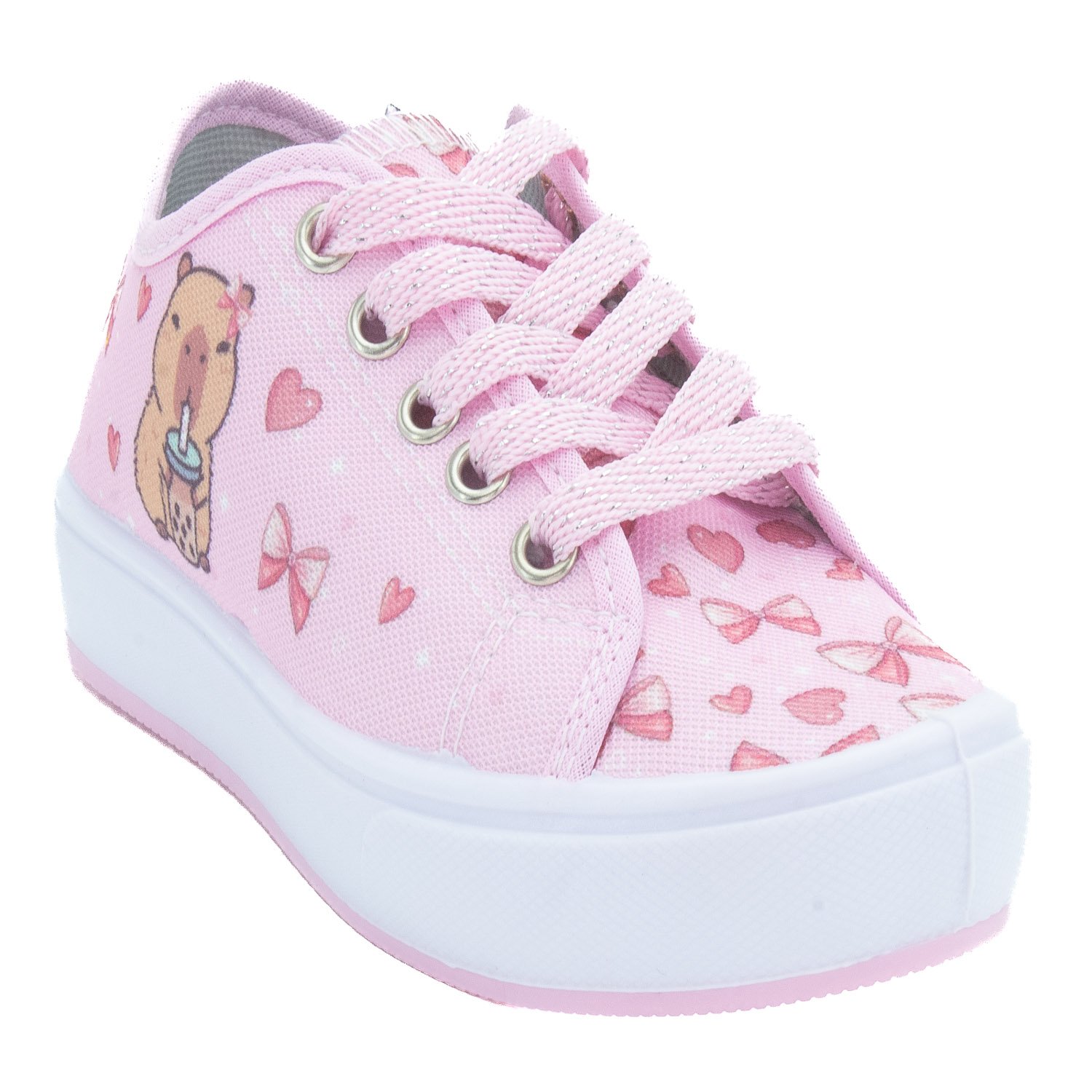 Tênis Infantil Menina Ortobessa 19-I - Rosa Rosa 2