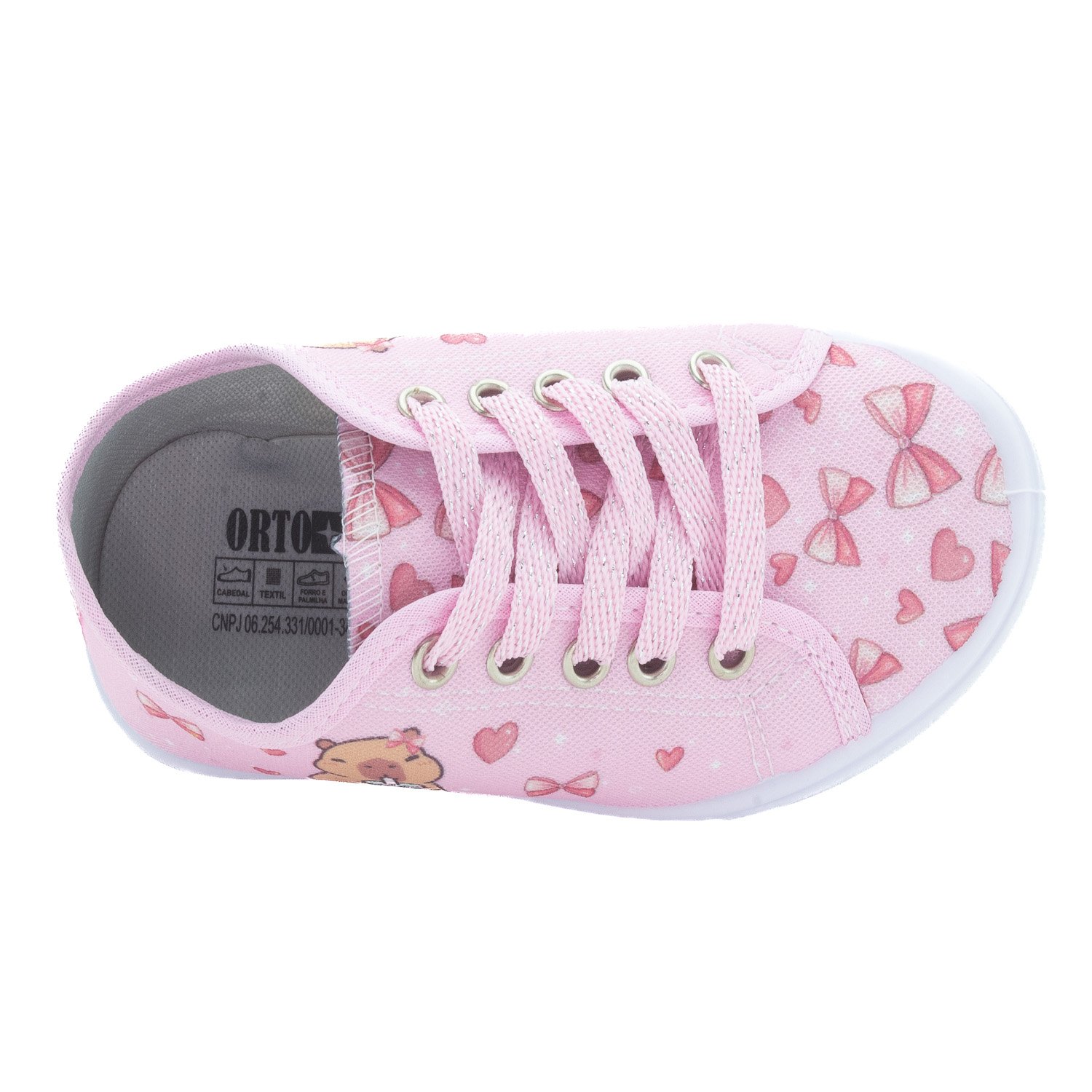 Tênis Infantil Menina Ortobessa 19-I - Rosa Rosa 5