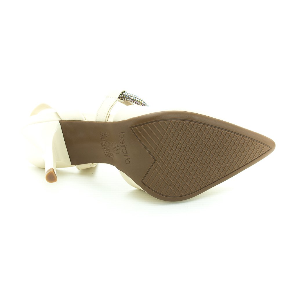 Sapato Slingback Feminino Beira Rio 4122.1487 - Creme Bege 4