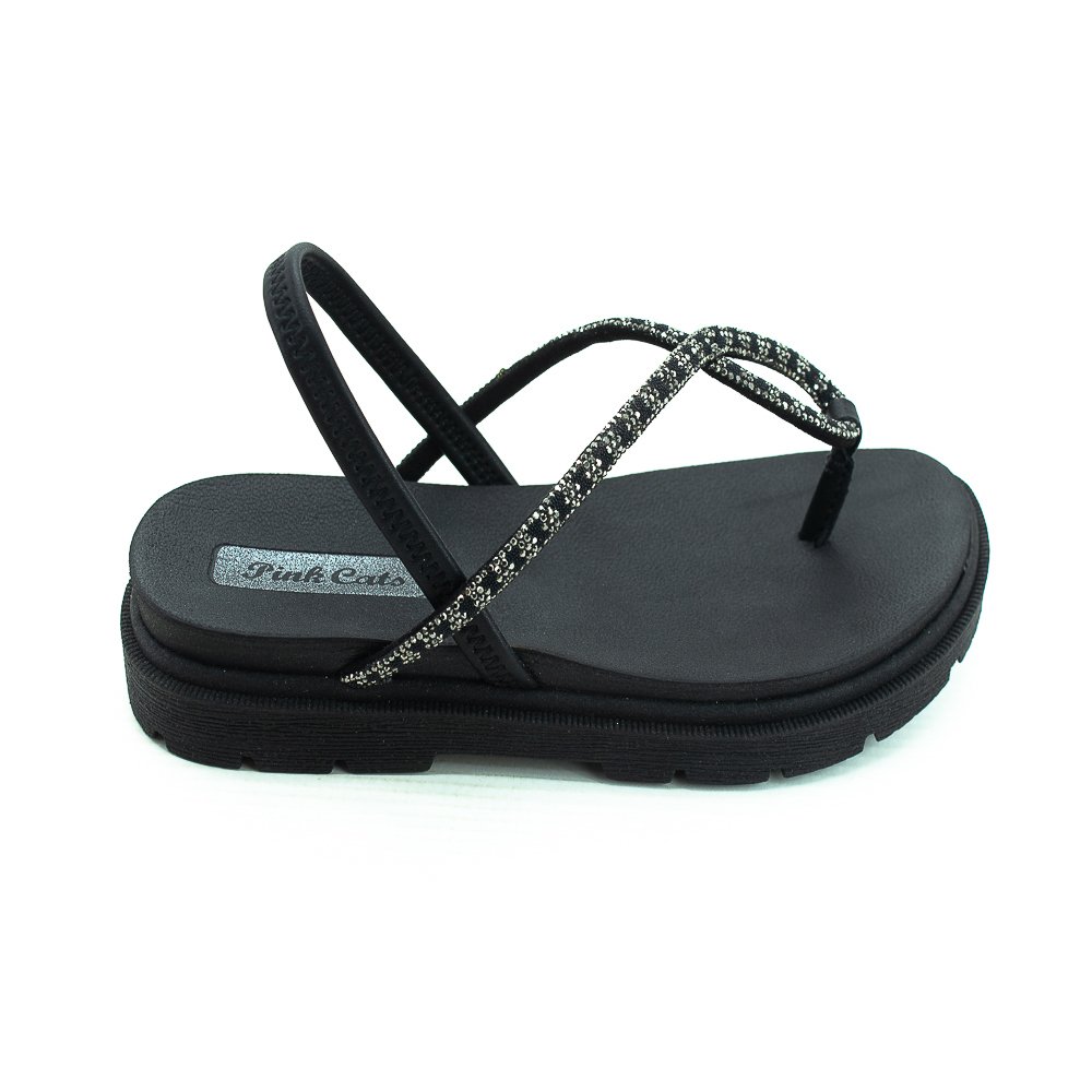 Sandália Infantil Menina Pink Cats V4911 - Preto