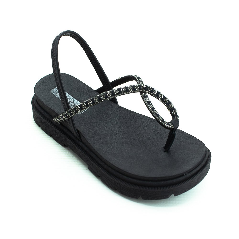 Sandália Infantil Menina Pink Cats V4911 - Preto Preto 2