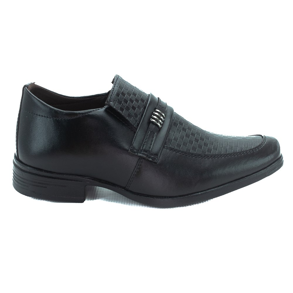 Sapato Social Masculino B´Karellus B7030/C1 - Preto Preto 2