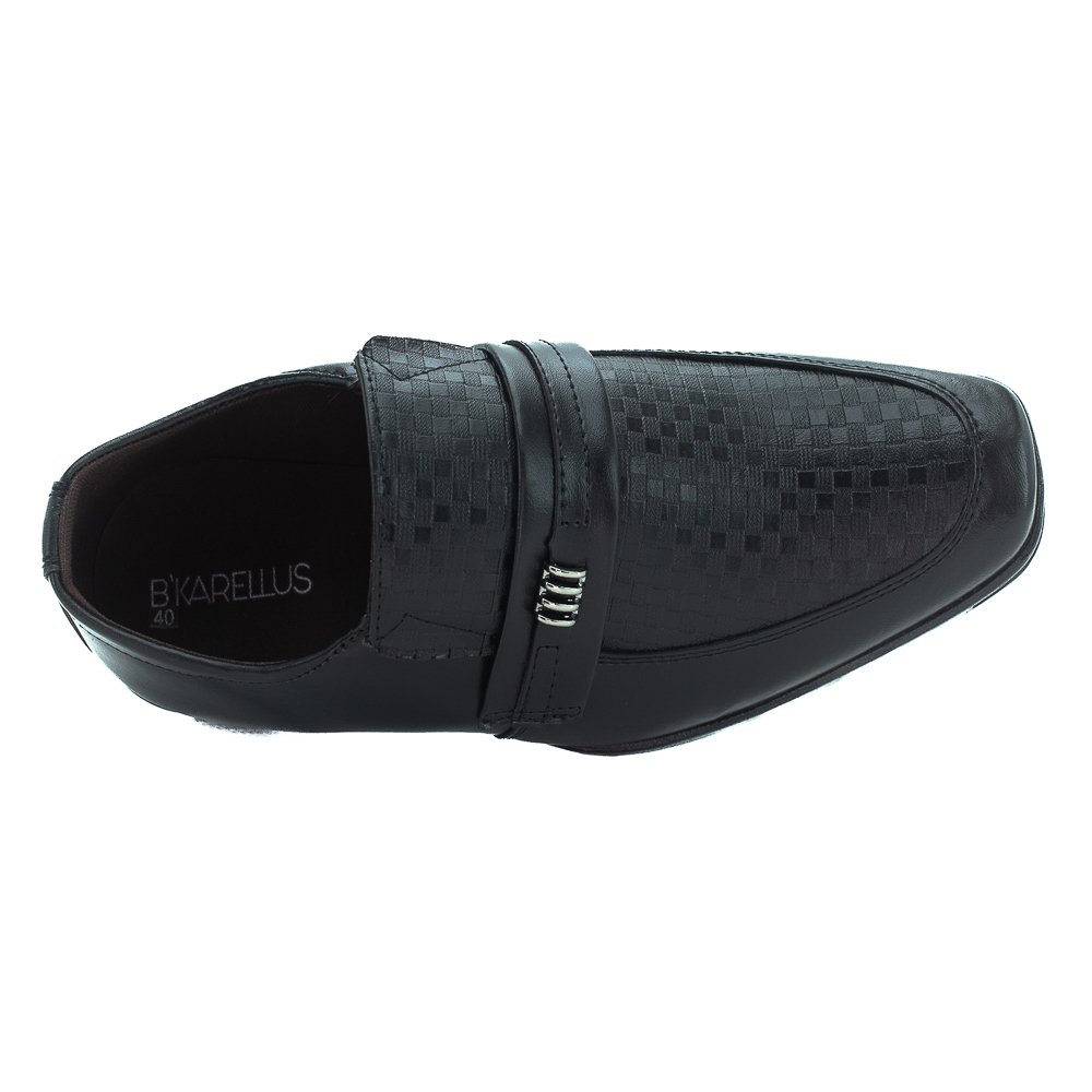 Sapato Social Masculino B´Karellus B7030/C1 - Preto Preto 5
