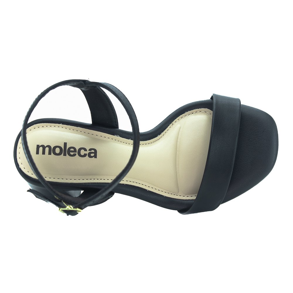Sandália Feminina Moleca 5496.101 - Preto Preto 5