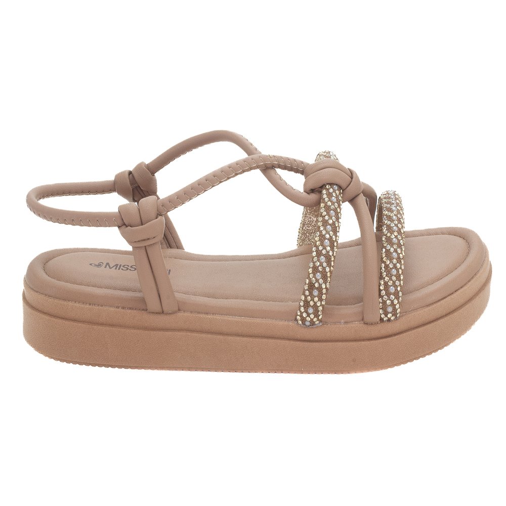 Sandália Feminina Mississipi MF773 - Bronze