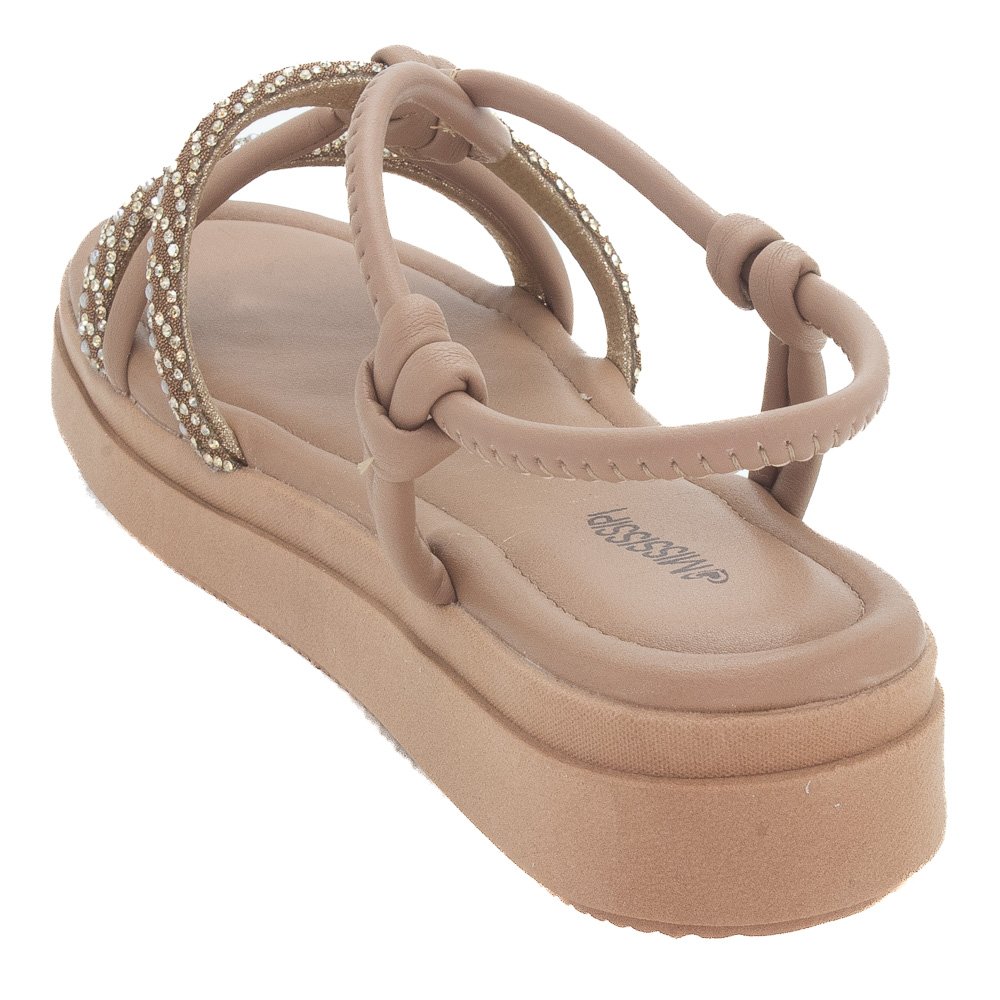 Sandália Feminina Mississipi MF773 - Bronze Marrom 3