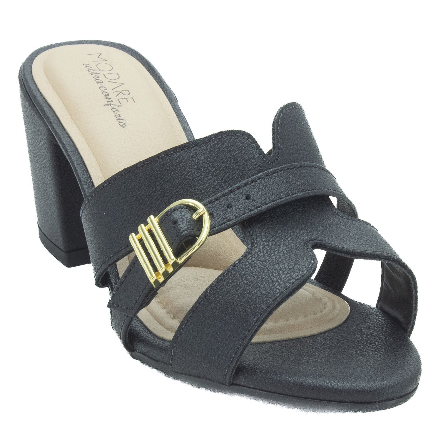 Tamanco Feminino Modare 7109.483 - Preto Preto 2