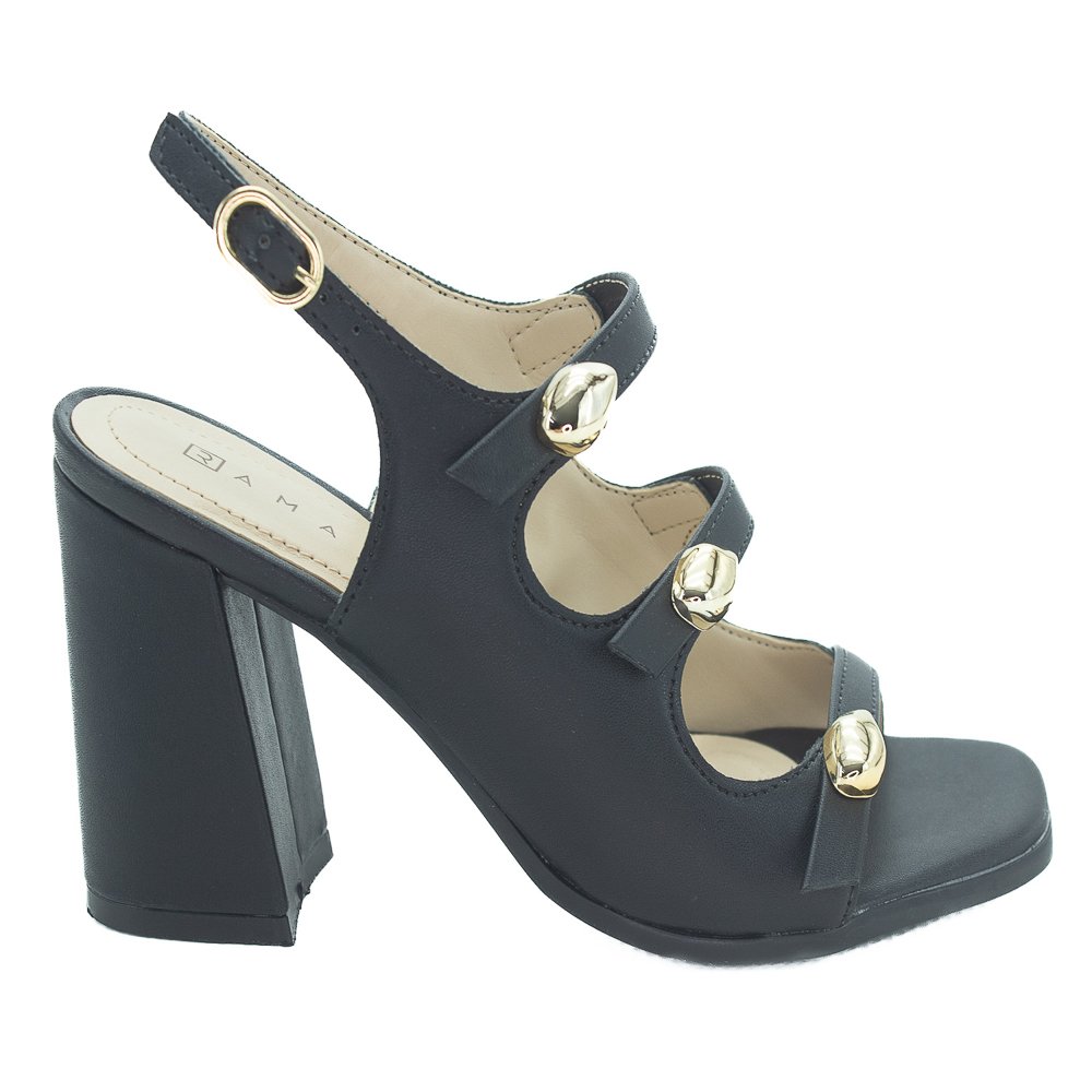 Sandália Feminina Ramarim 25-41205 - Preto