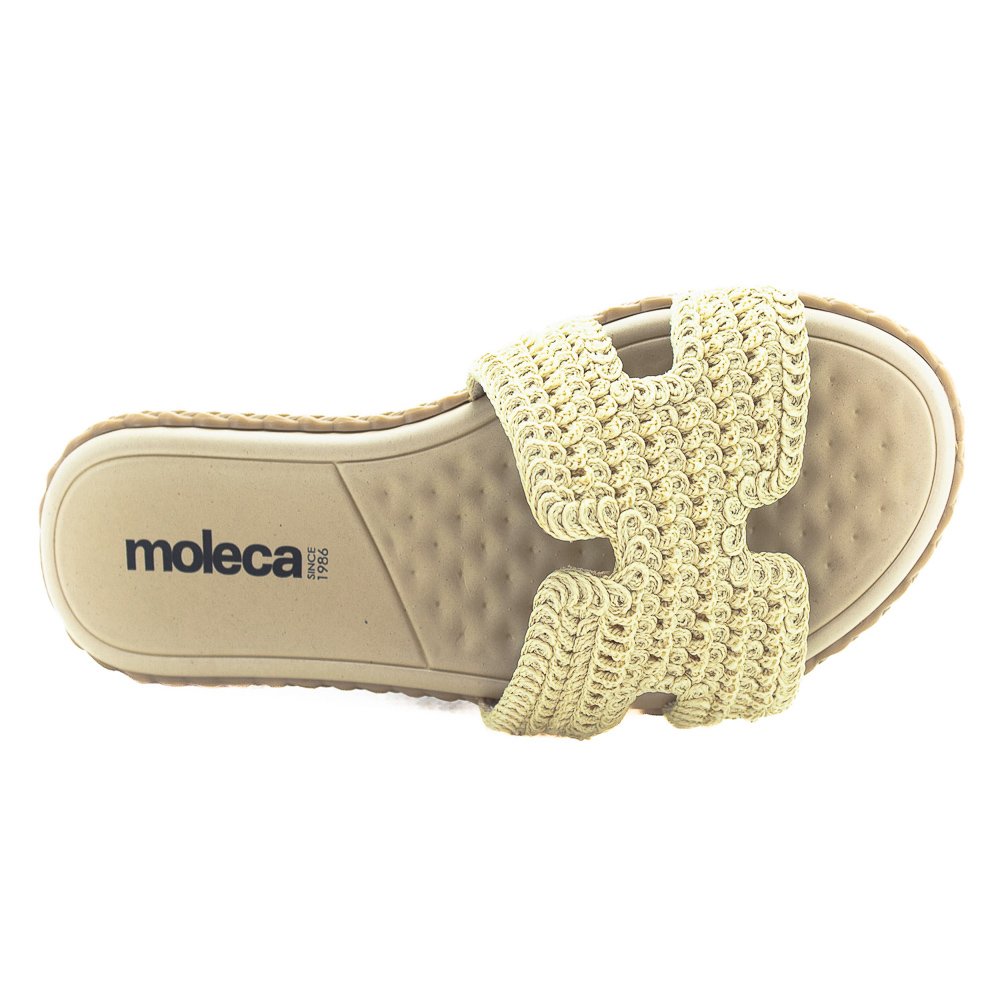 Rasteira Feminina Moleca 5452.255 - Marrom Marrom 5