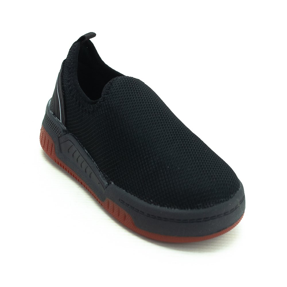 Tênis Infantil Menino Botinho 3-Bx - Preto Preto/Vermelho 2
