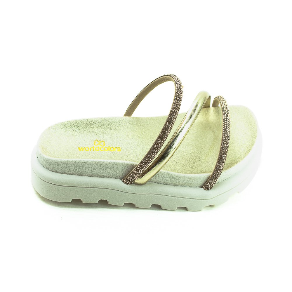 Papete Infantil Menina Worldcolors 167.044 - Dourado
