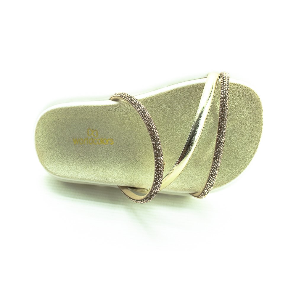 Papete Infantil Menina Worldcolors 167.044 - Dourado Dourado 5