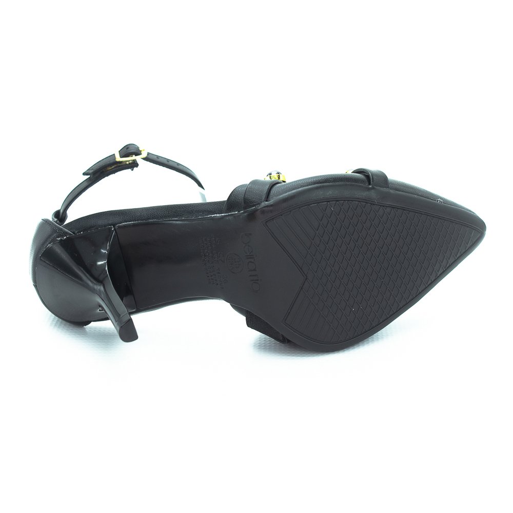 Scarpin Feminino Beira Rio 4122.1492 - Preto Preto 4
