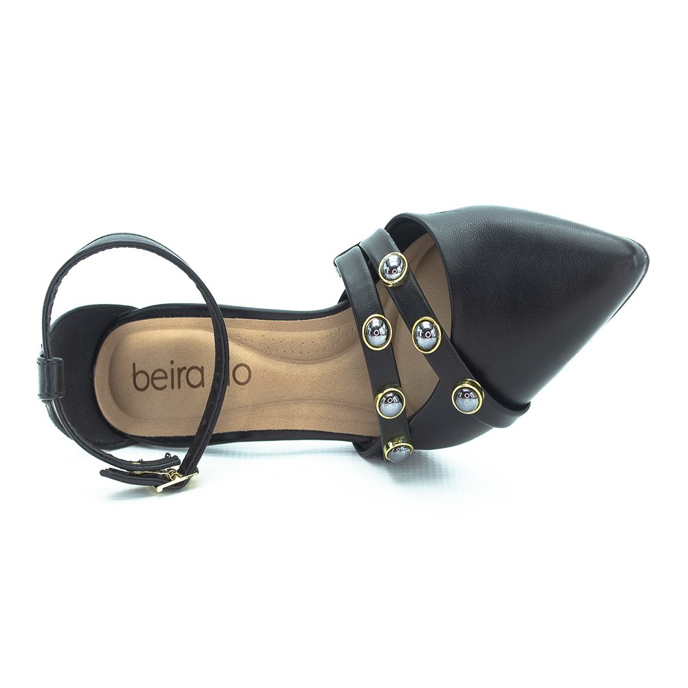 Scarpin Feminino Beira Rio 4122.1492 - Preto Preto 5