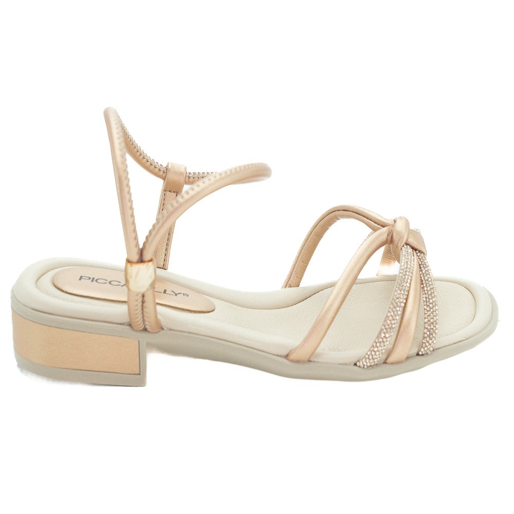 Sandália Feminina Piccadilly 590069-6 - Bronze