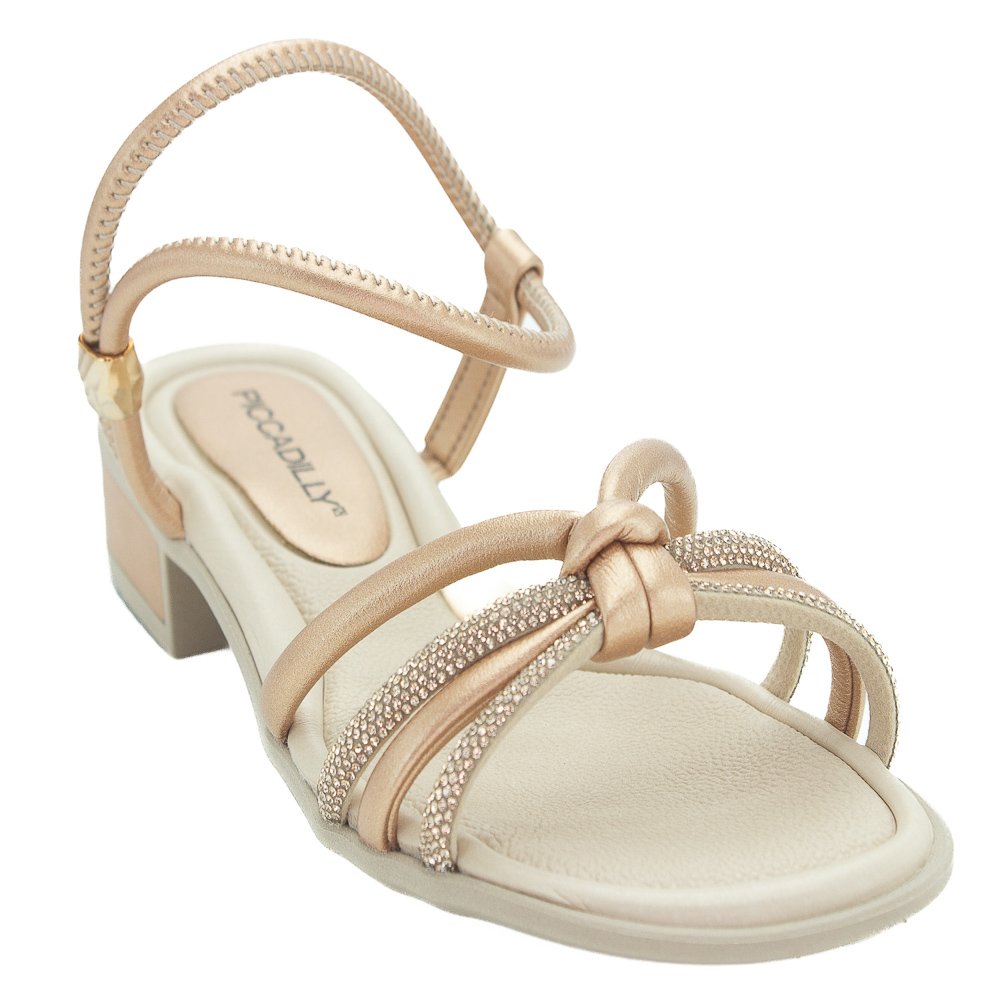Sandália Feminina Piccadilly 590069-6 - Bronze Marrom 2