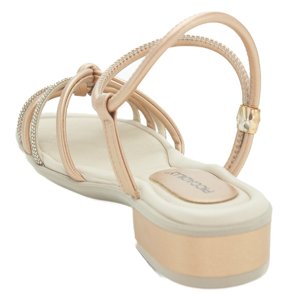 Sandália Feminina Piccadilly 590069-6 - Bronze Marrom 3